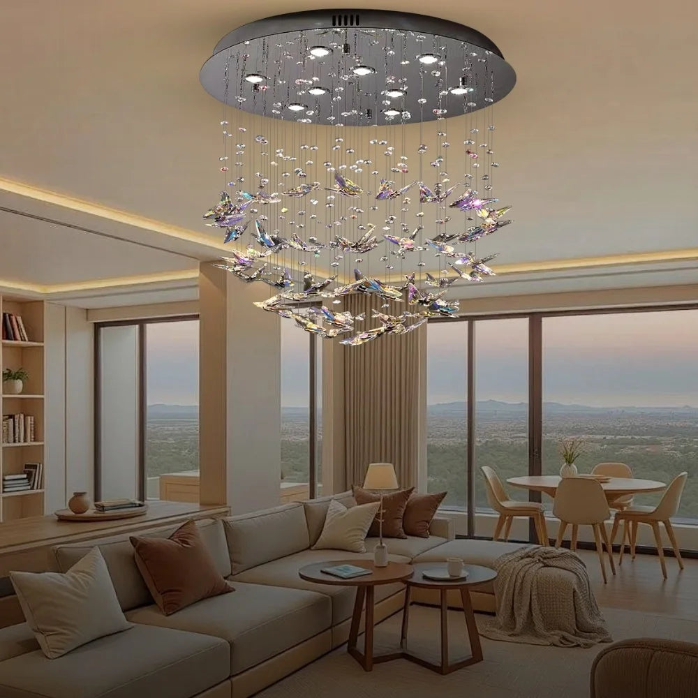 butterfly crystal chandelier