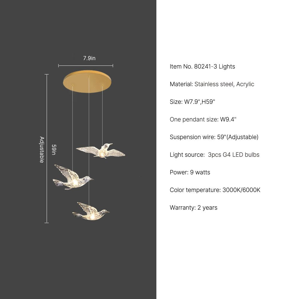 chandelier bird