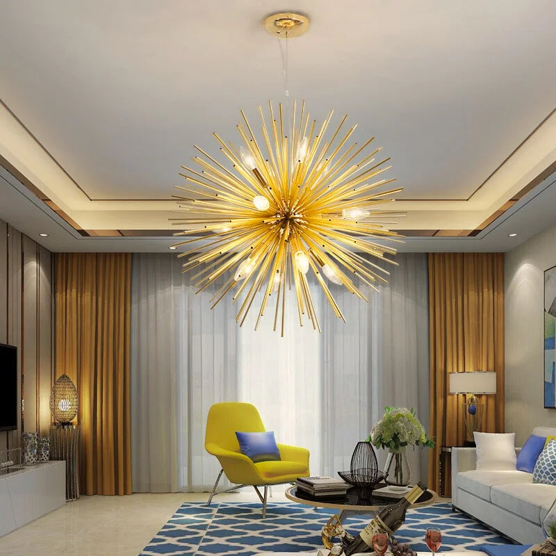 chandelier black and gold