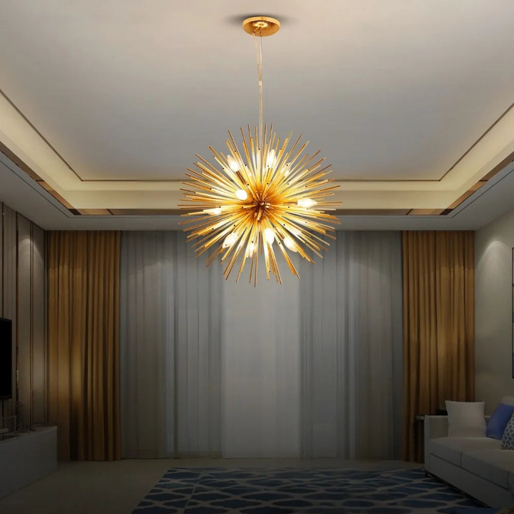 chandelier black and gold