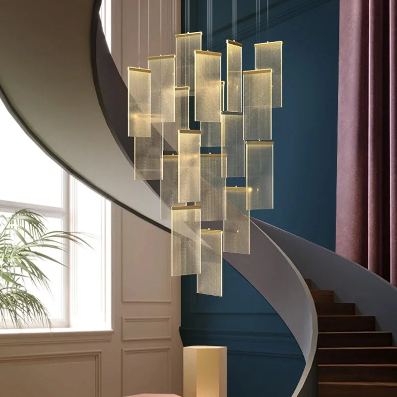 chandelier lights for staircase