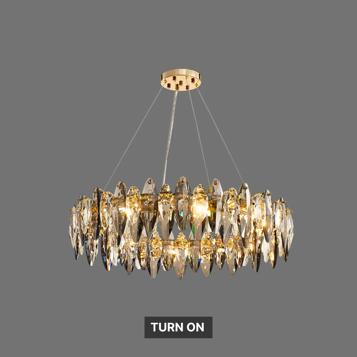 chandelier lights living room