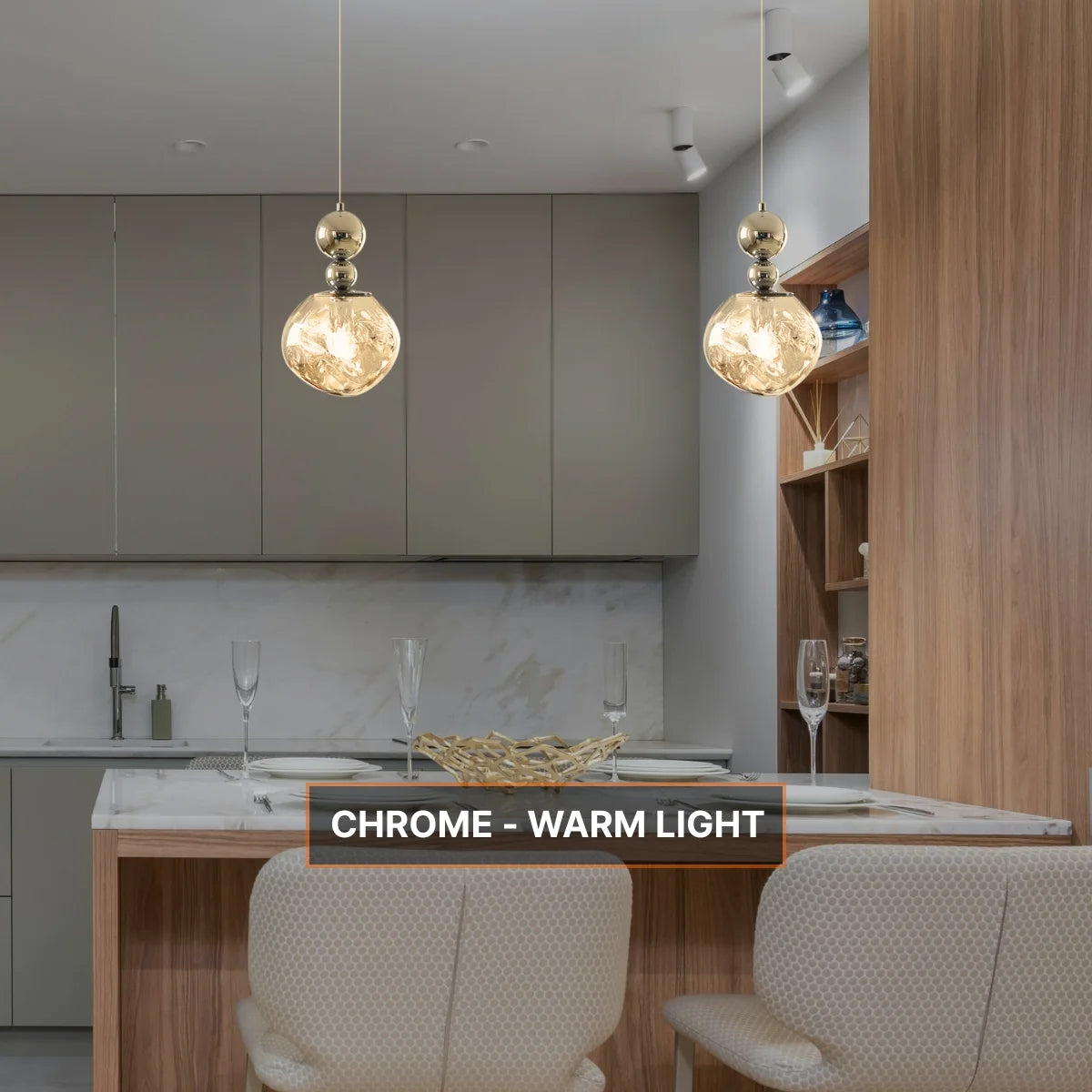 contemporary kitchen island light
