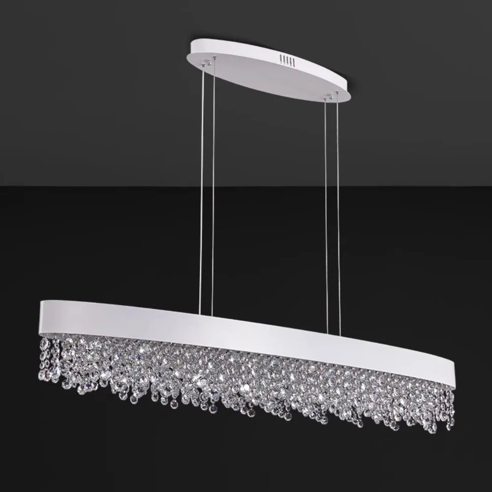 contemporary oval pendant light