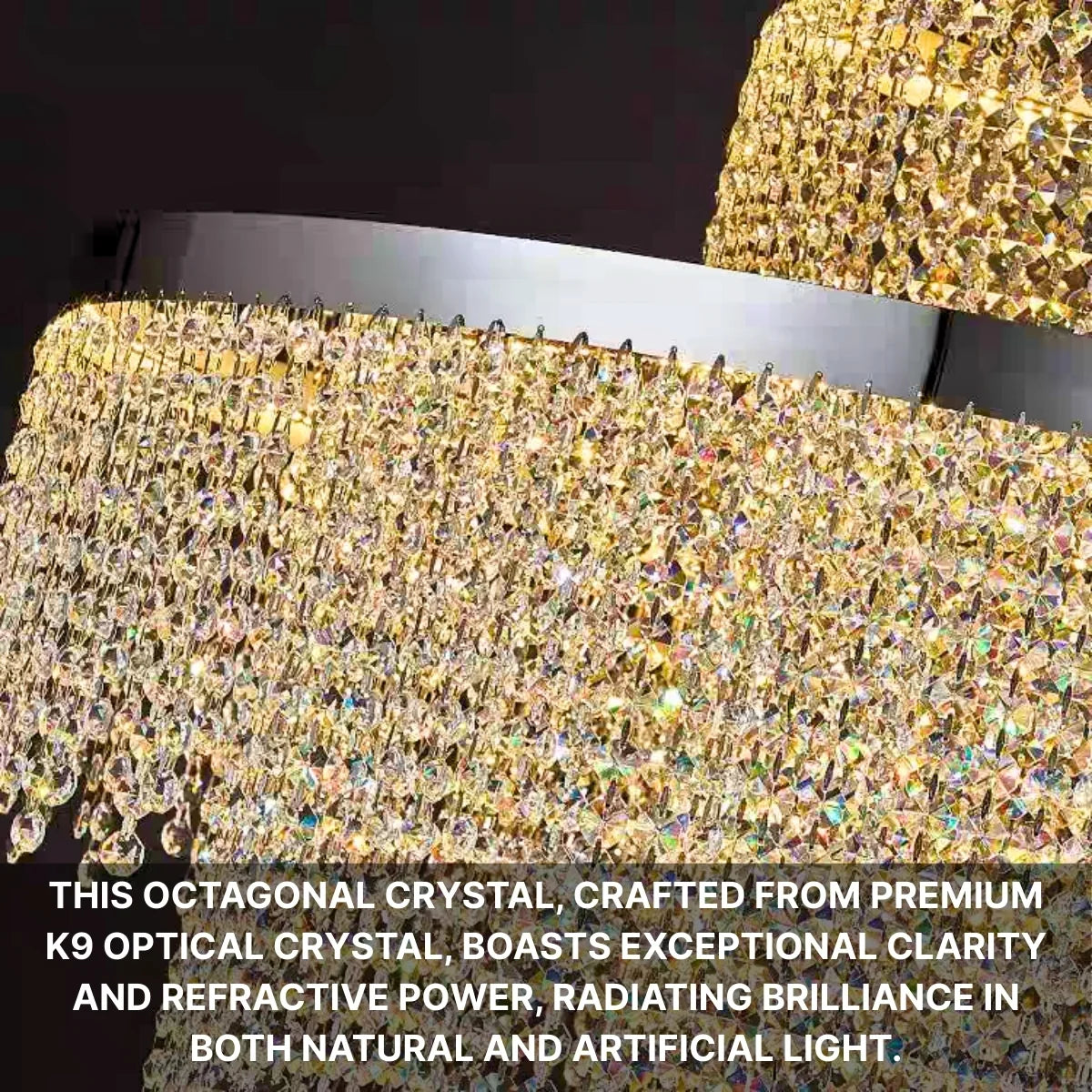 crystal 6 light chandelier