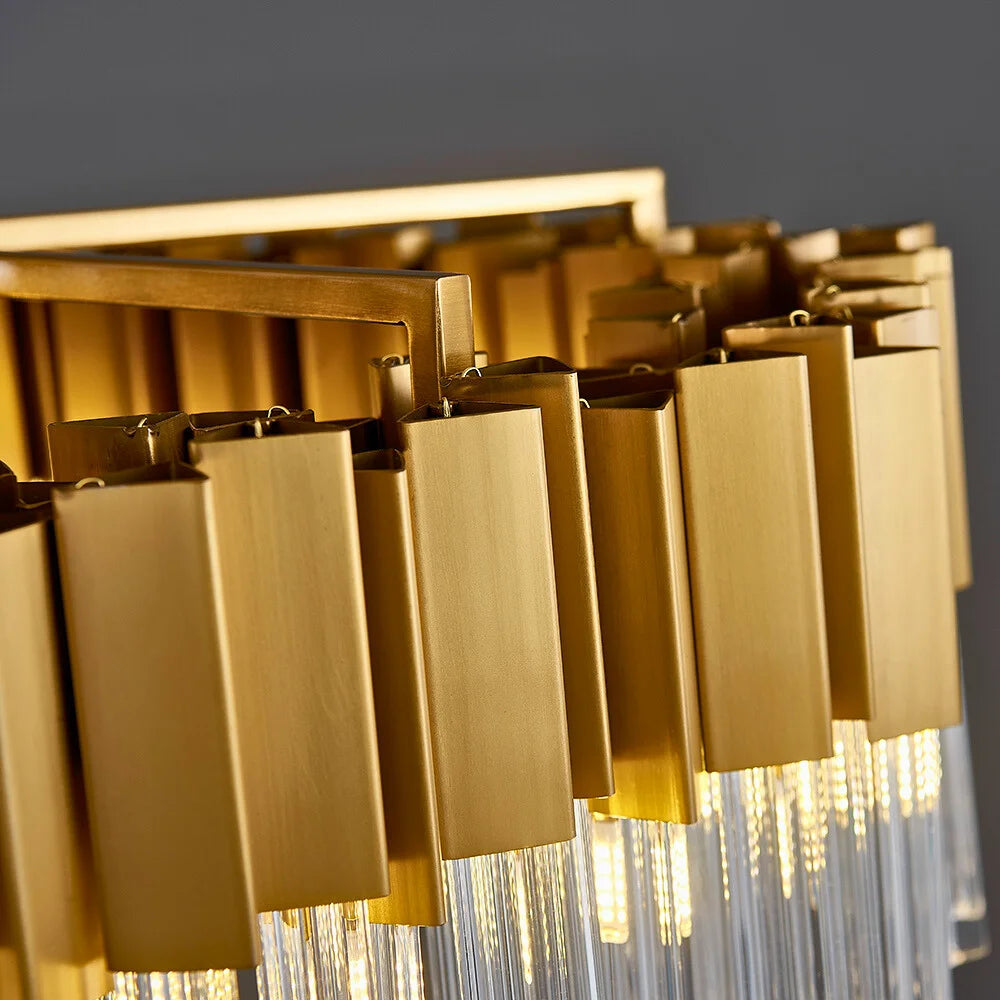 crystal and gold chandelier