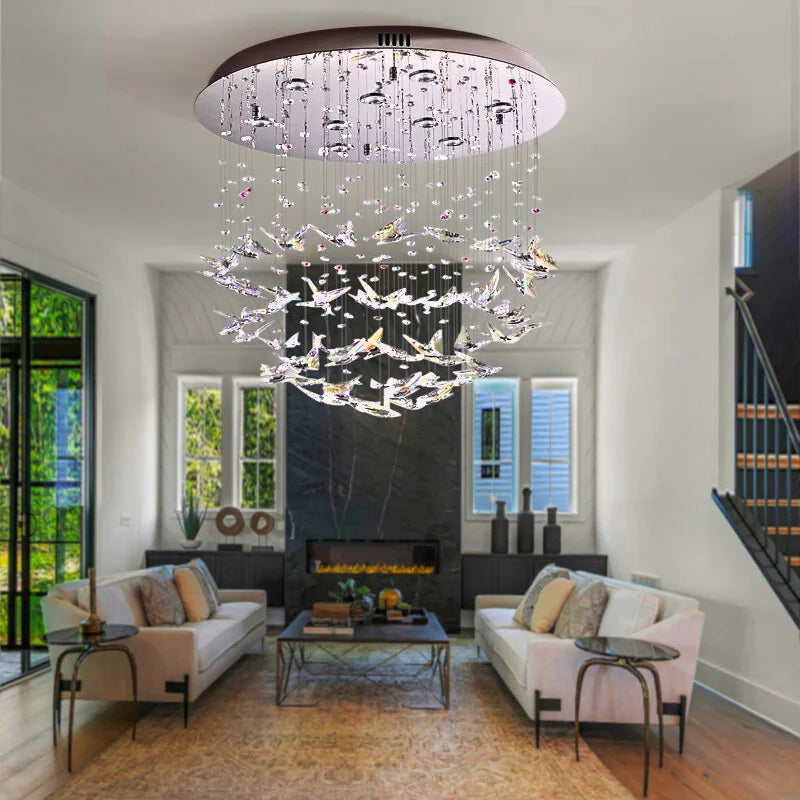 crystal butterfly chandelier