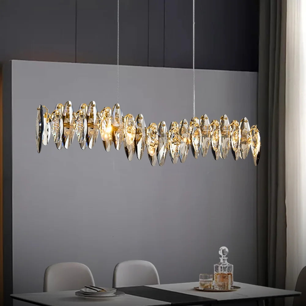 crystal chandelier for kitchen island