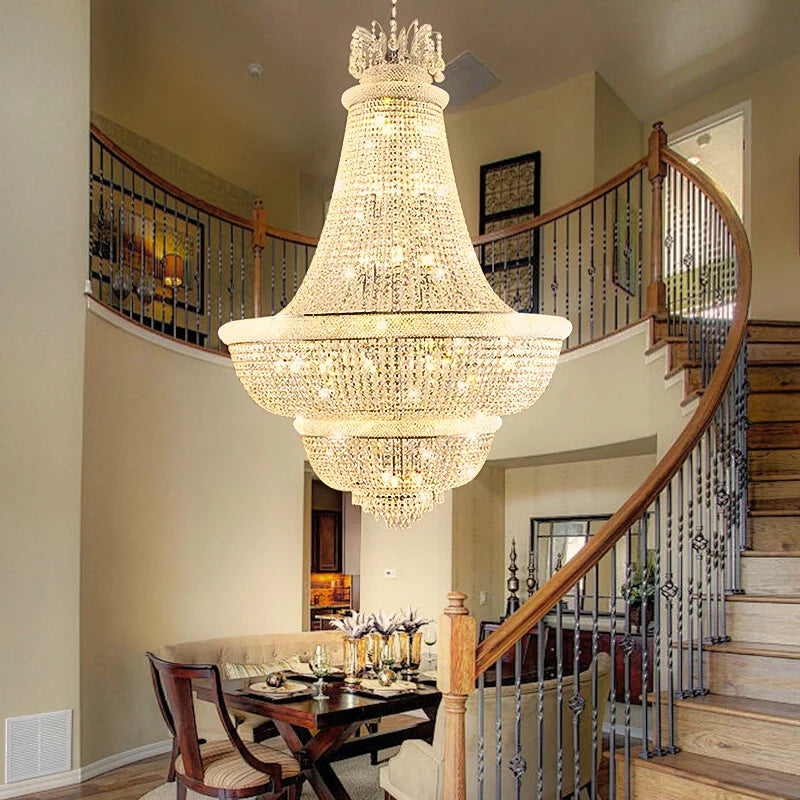 crystal chandelier with gold