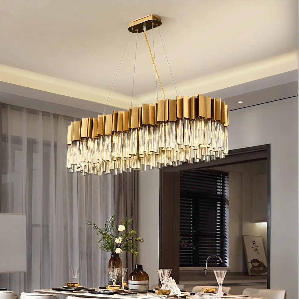 crystal hanging light