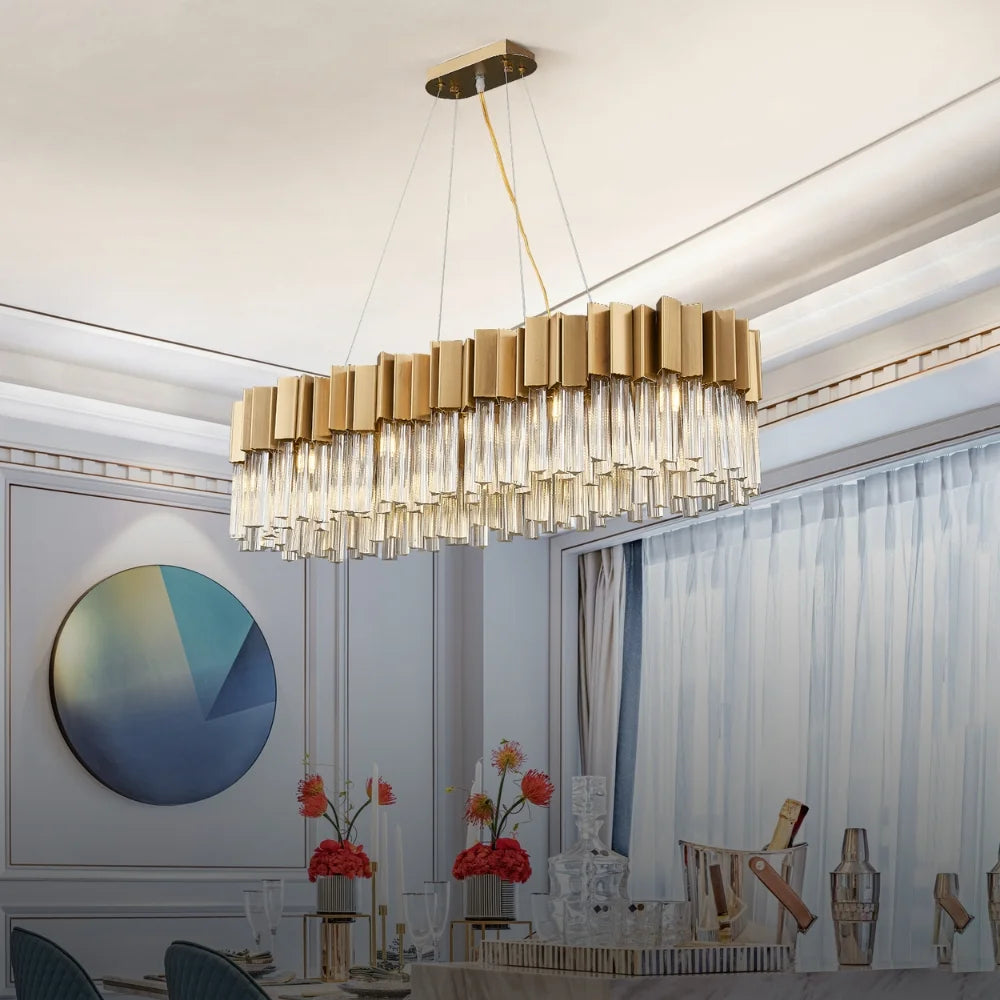 crystal hanging light