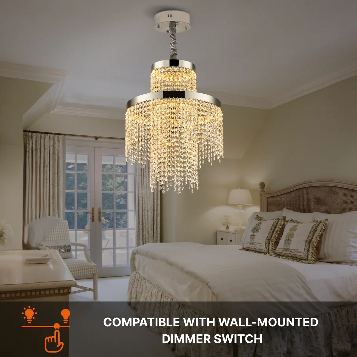 crystal light chandelier