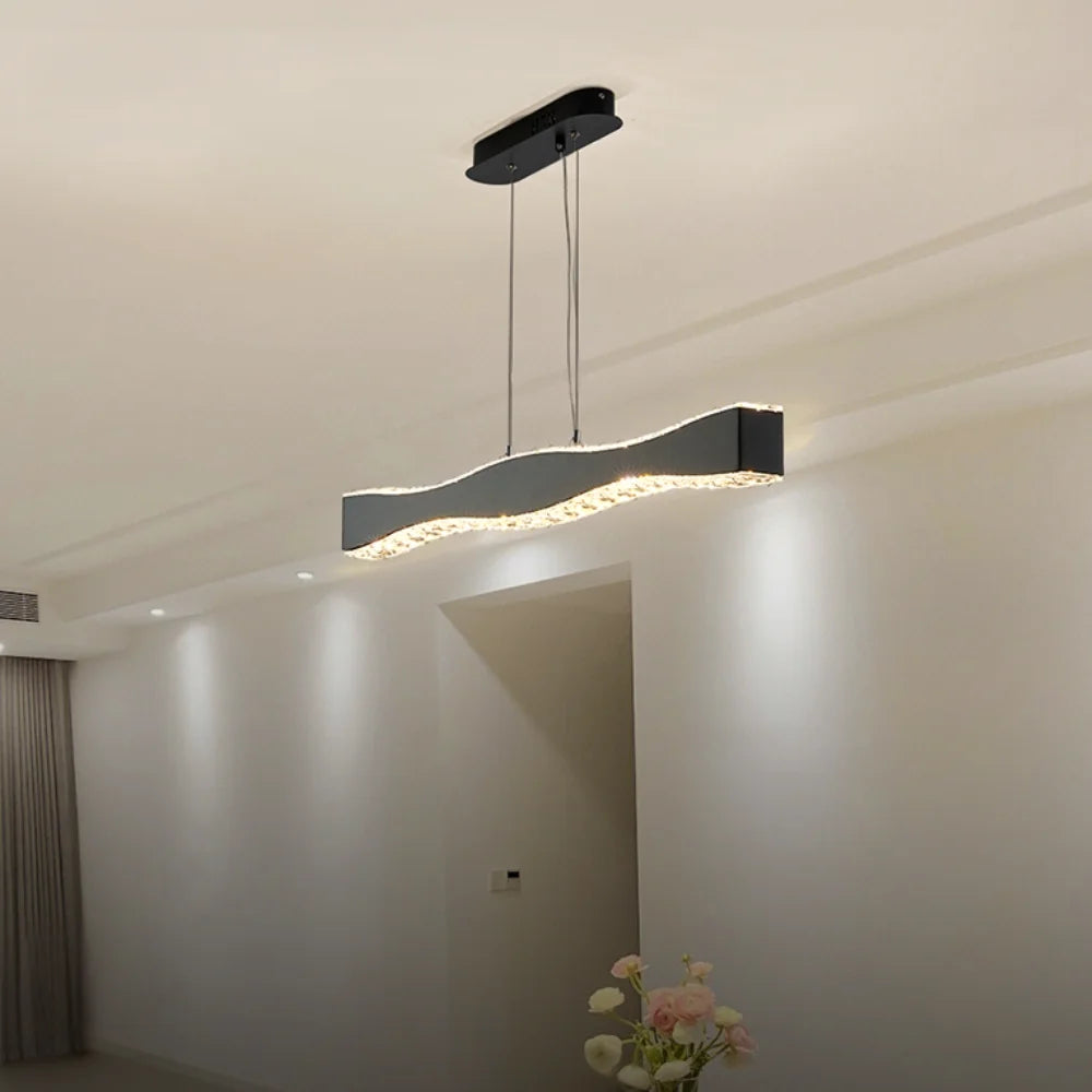 crystal rectangular chandelier