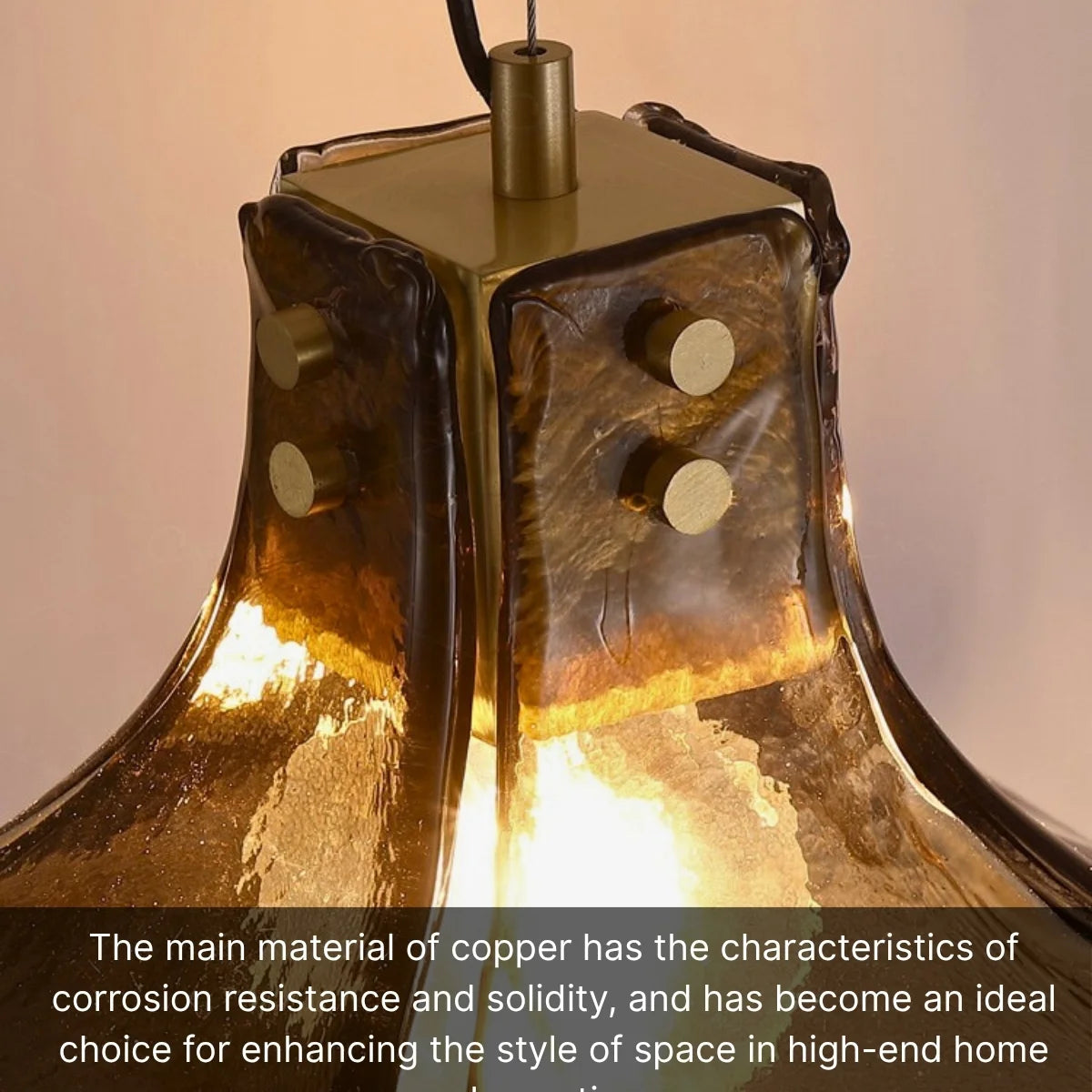 dining room glass pendant light