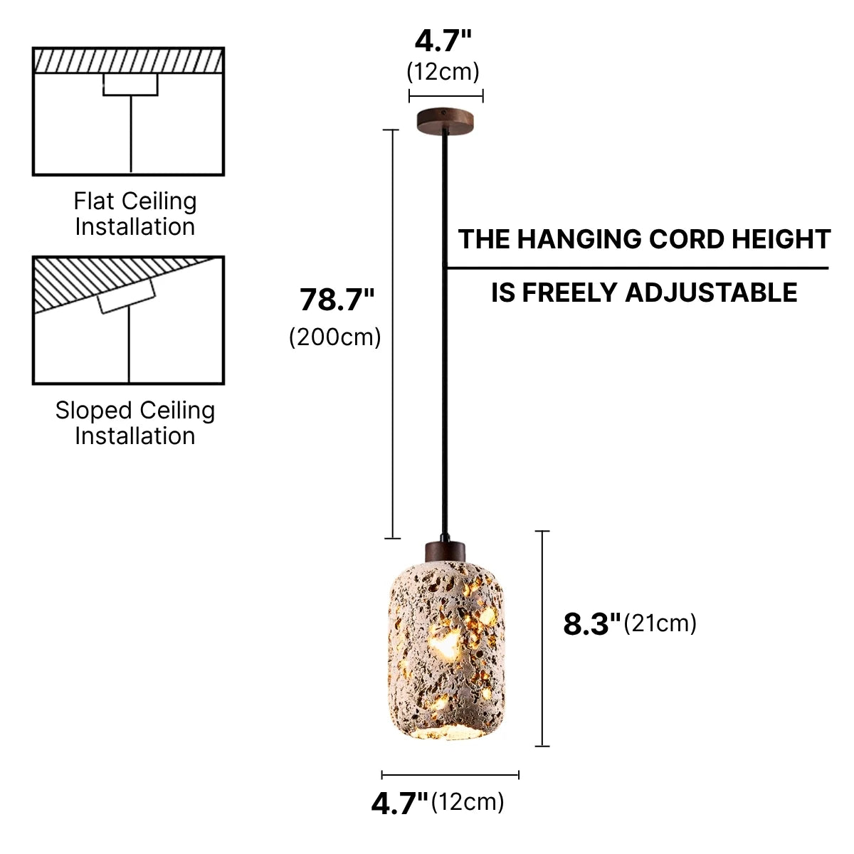dining room wood pendant light