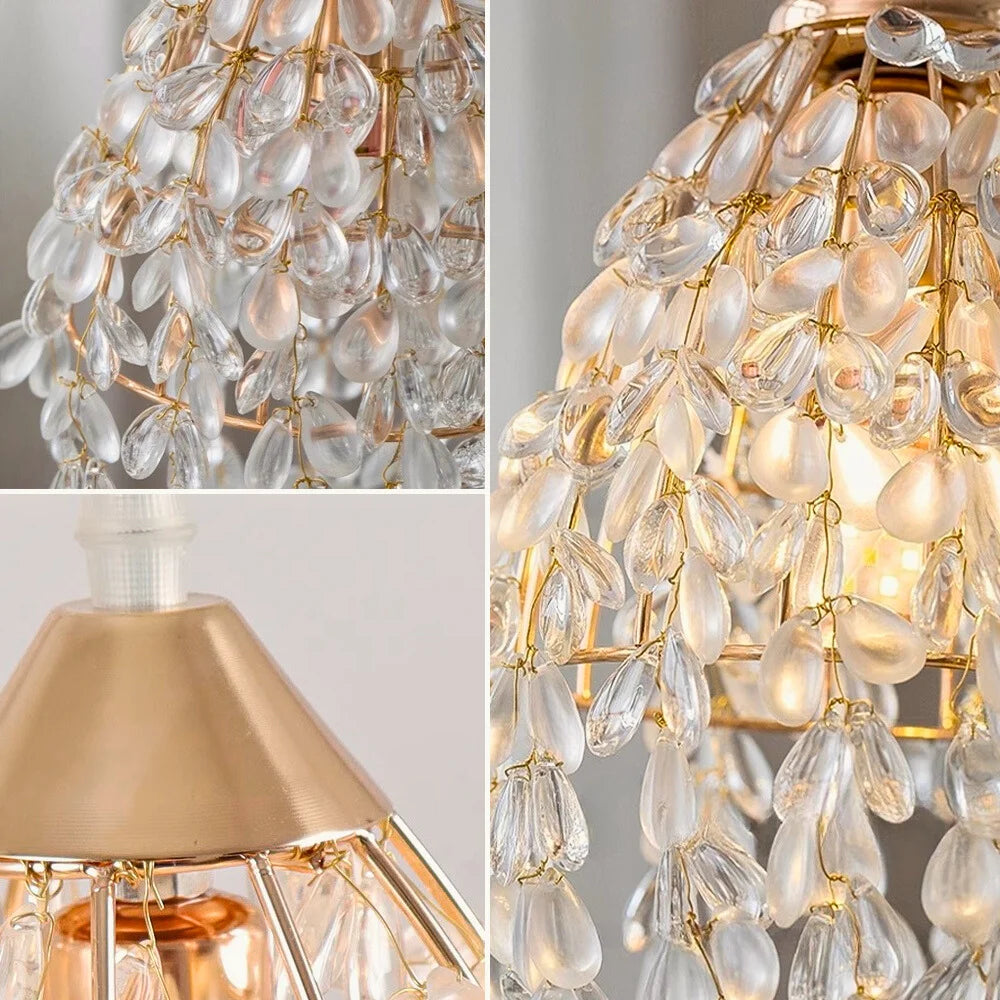 glass pendant light vintage