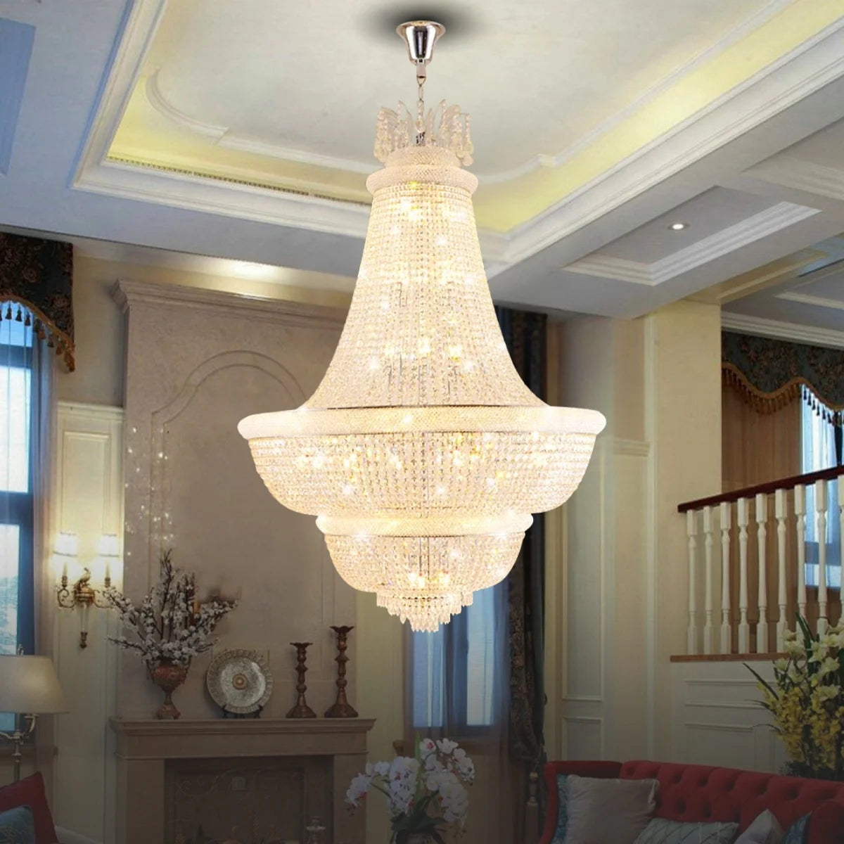 gold chandelier crystal