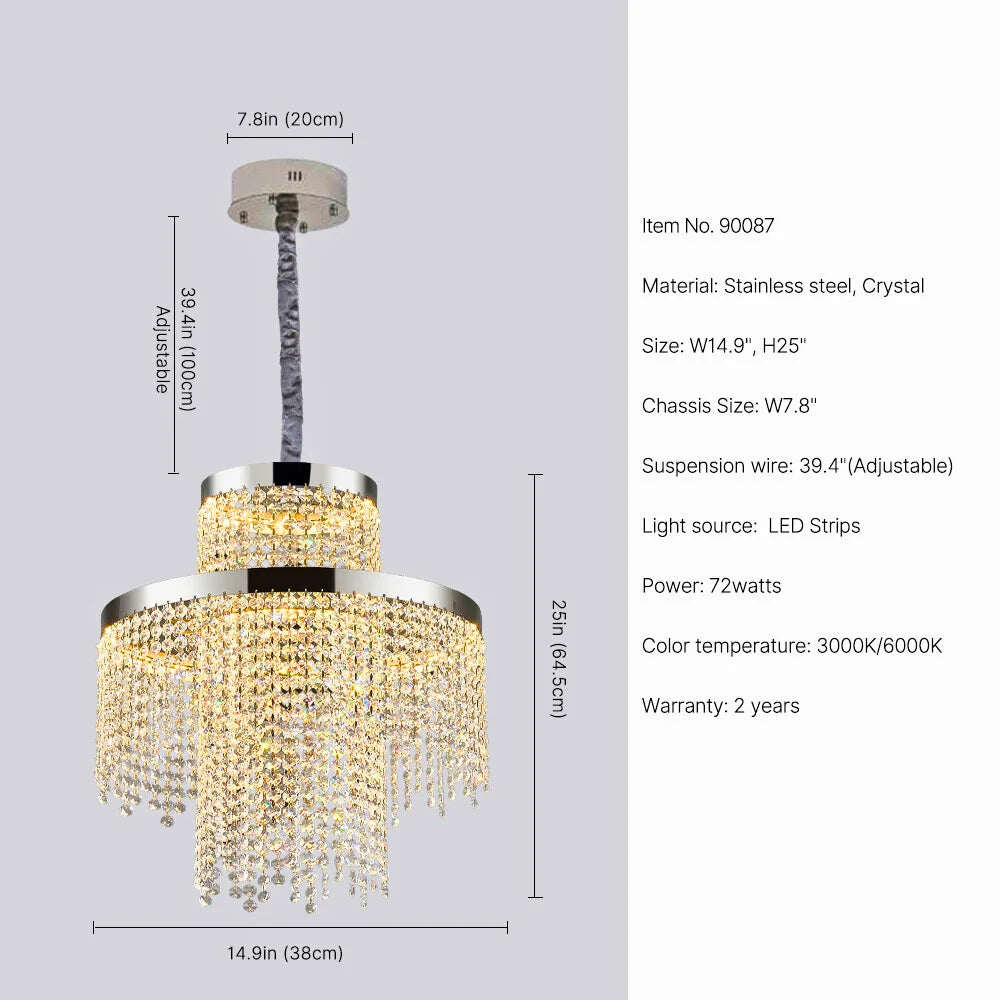 gold crystal chandelier ceiling light