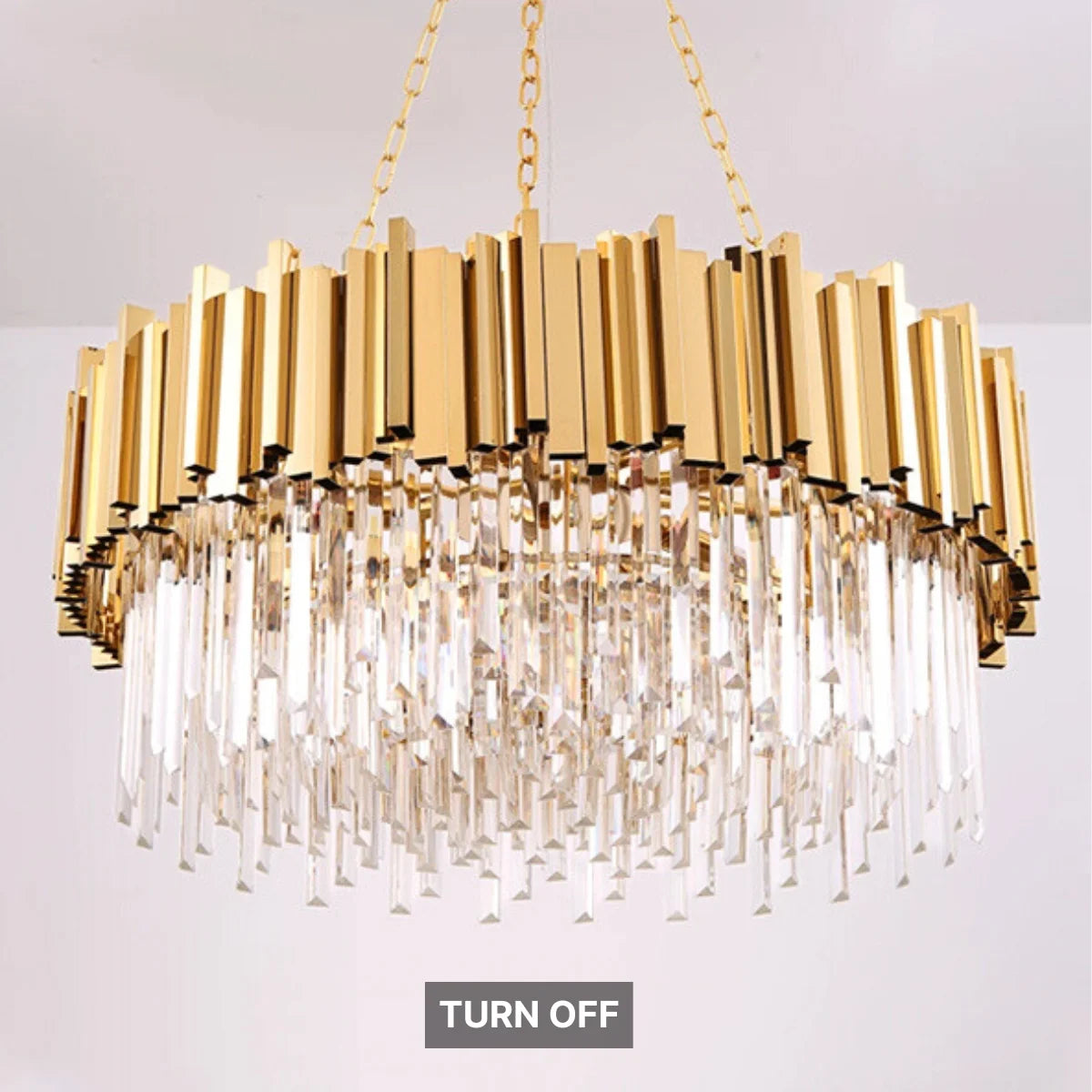 gold crystal chandelier for living room