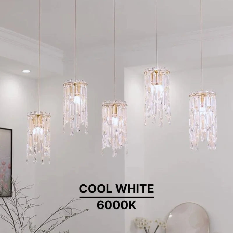 gold crystal light for dining room