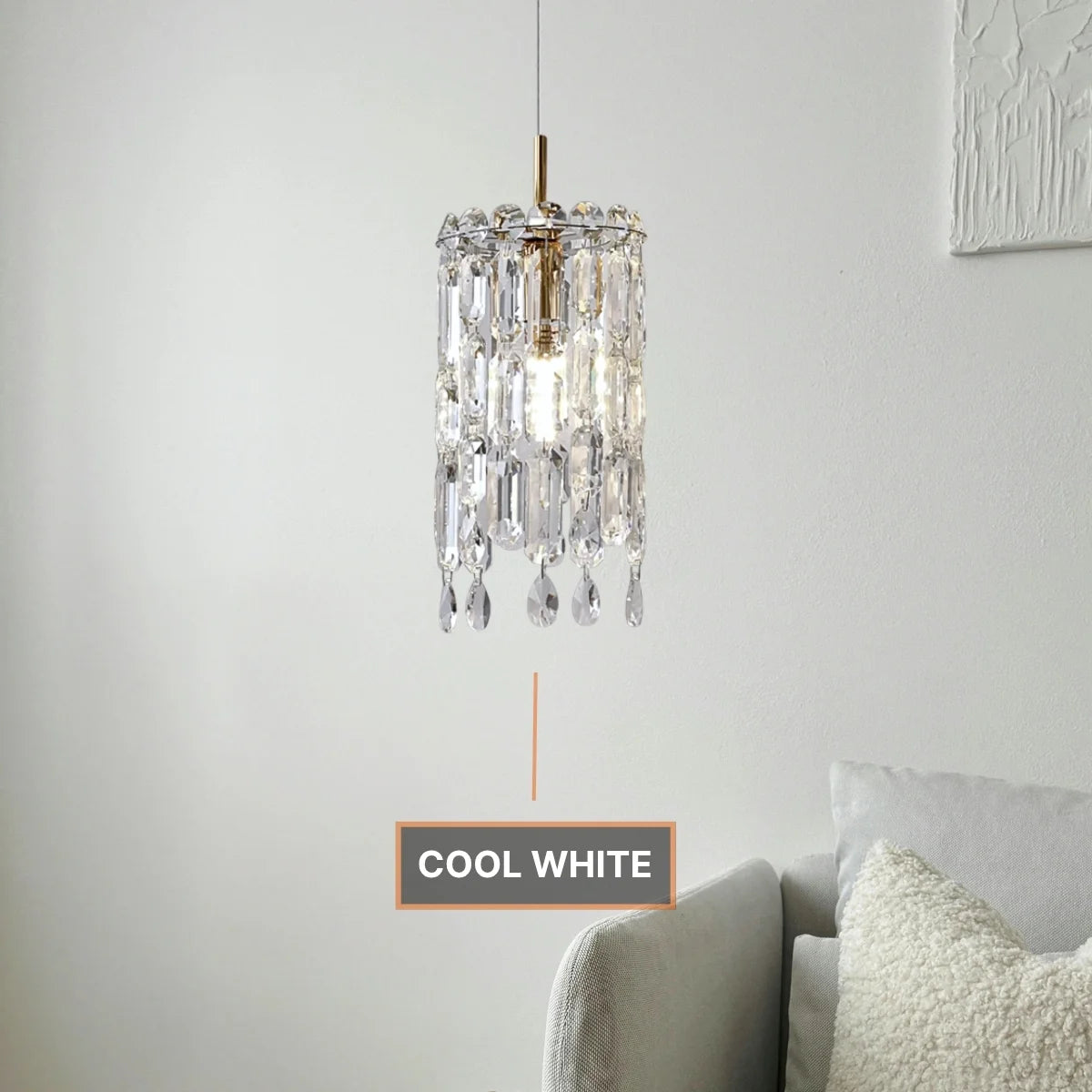 gold crystal pendant for bedroom