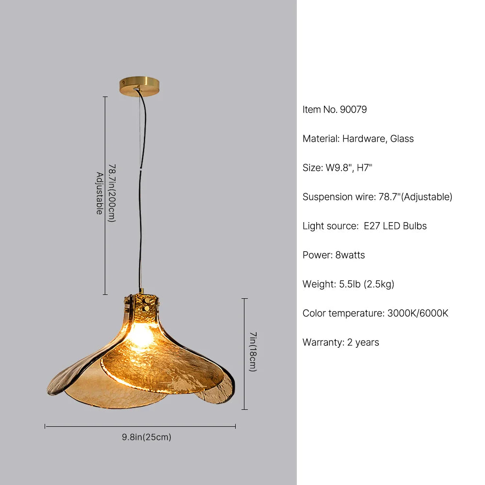 gold dome pendant light