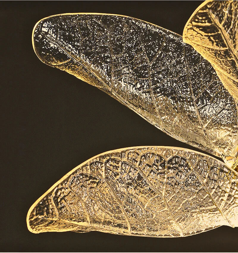 gold fern leaf pendant light