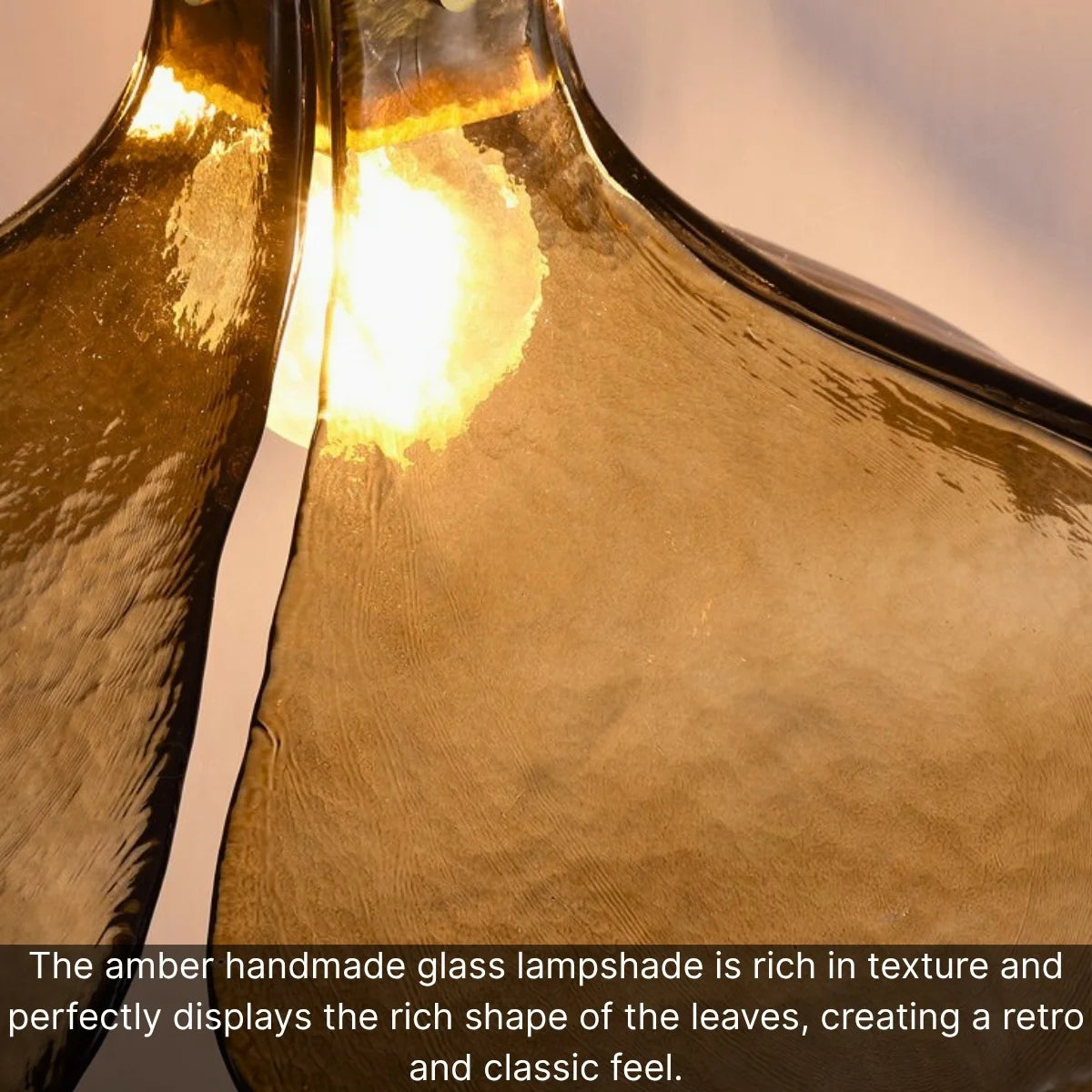 gold glass pendant light