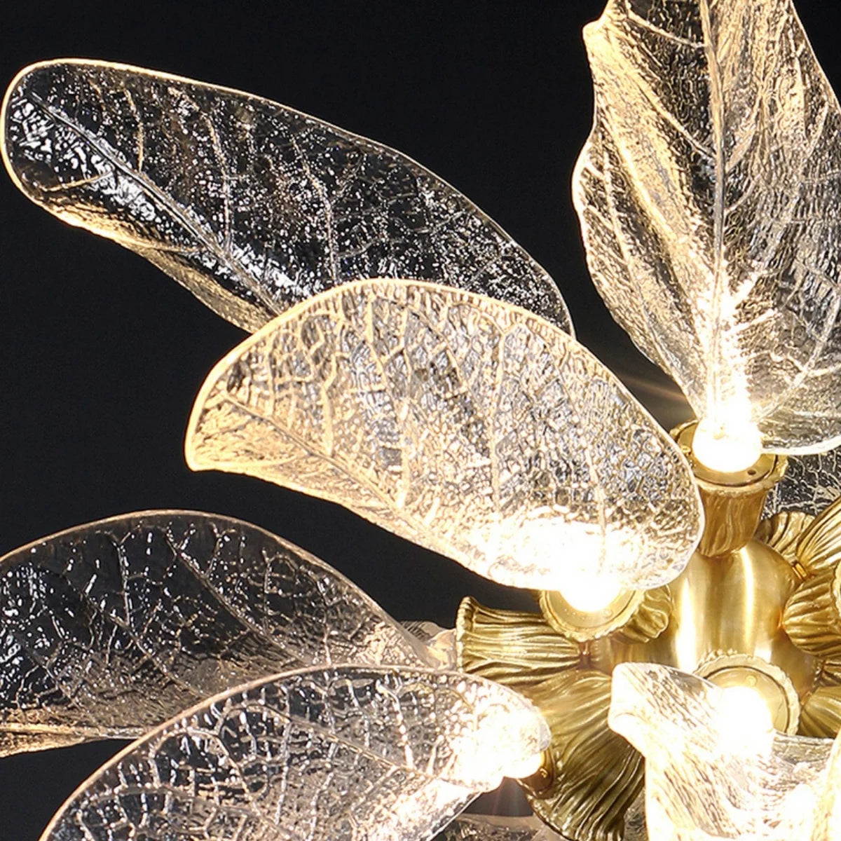 gold leaf pendant light