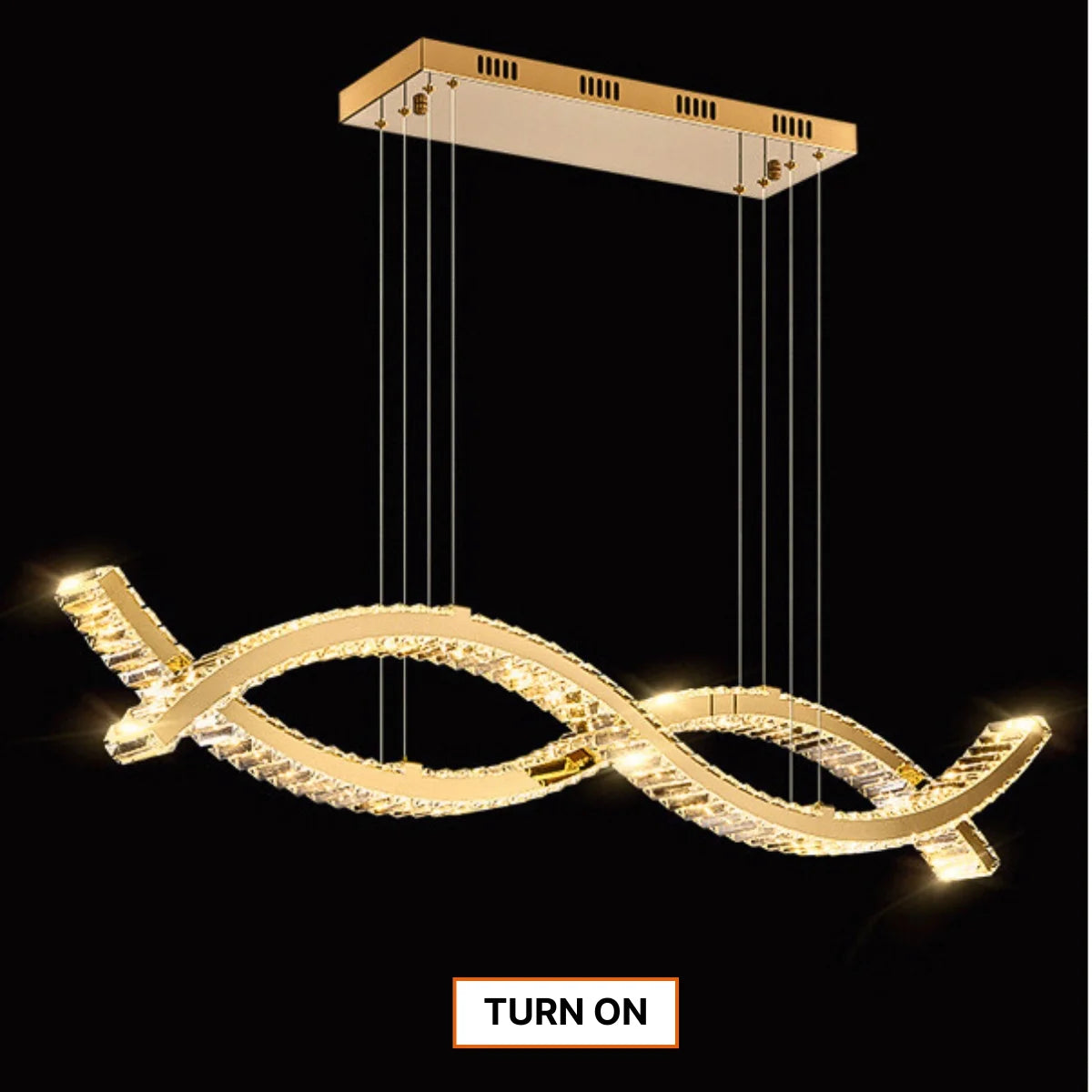 gold modern crystal chandelier