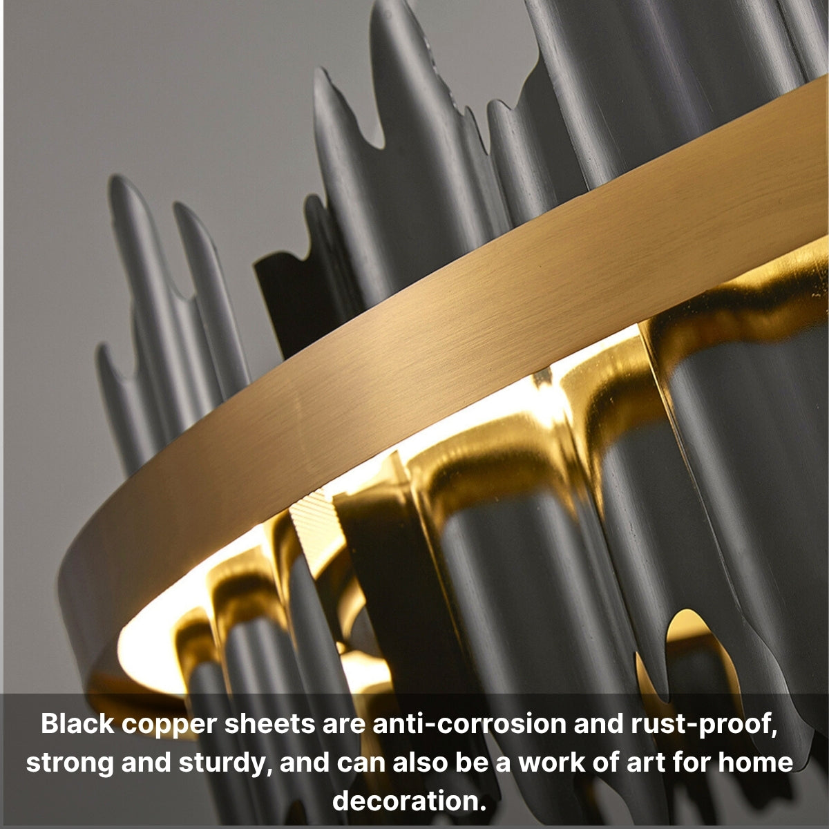 gold stainless steel chandelier