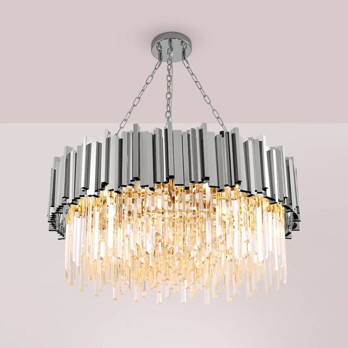 gold stainless steel chandelier