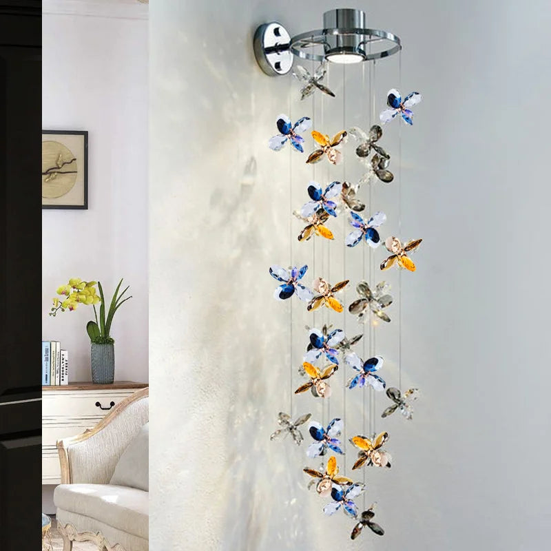 hard wired swing arm wall light sconced