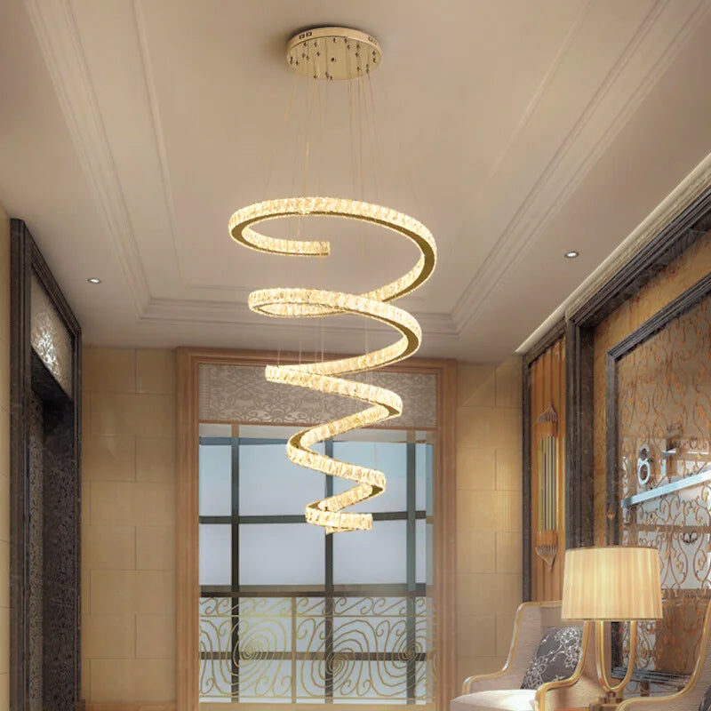 high ceiling entryway lighting