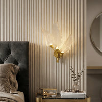 Leaf Acrylic LED Wall Sconce for Bedroom & Hallway