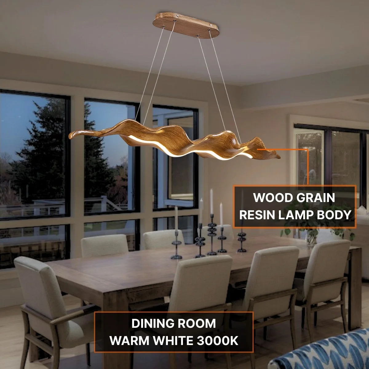 led hanging light for dining room