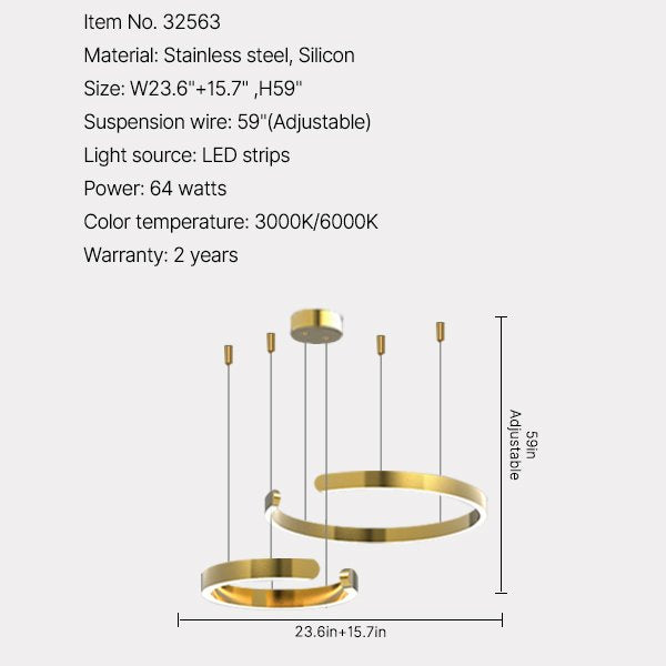 led modern chandelier