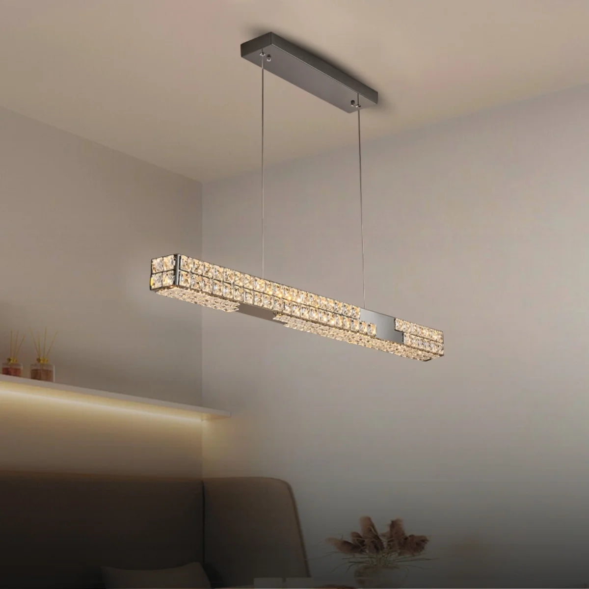 black crystal chandelier