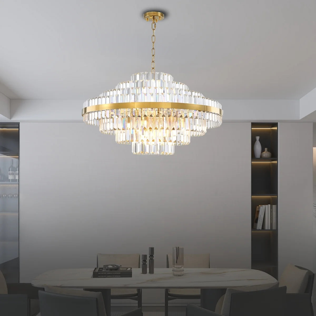 living room crystal light