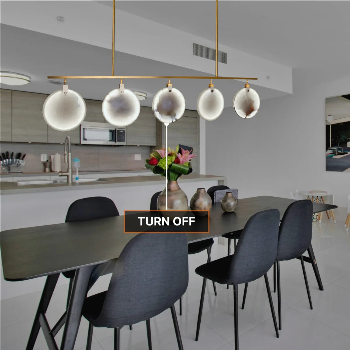 mid century light pendant