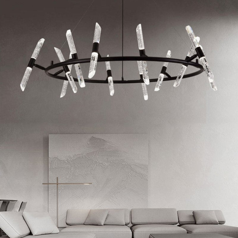 modern black chandelier