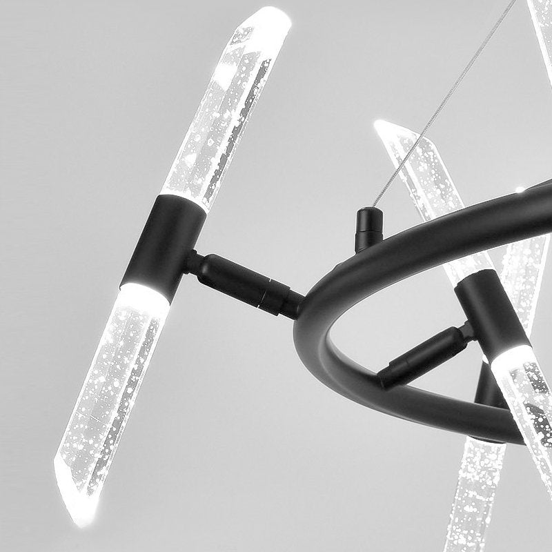 modern black chandelier for dining room