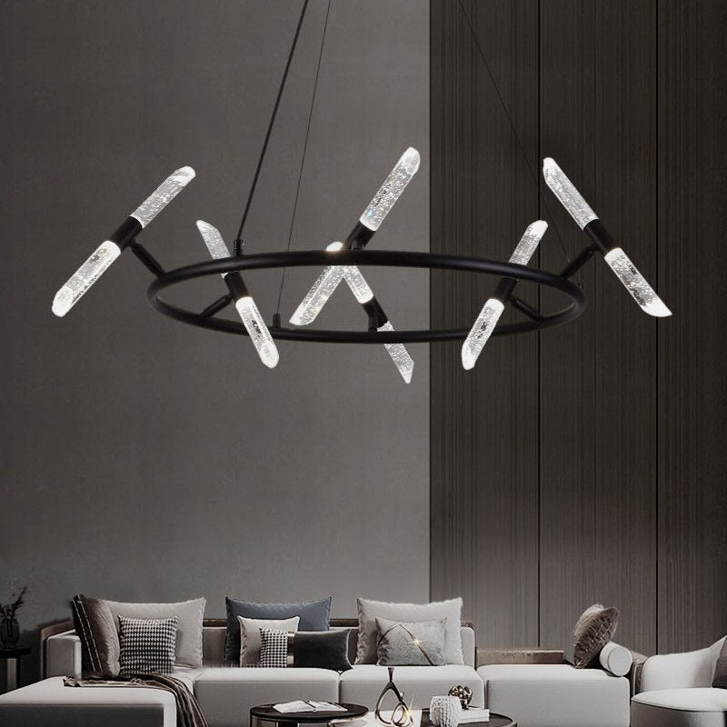 modern chandelier black