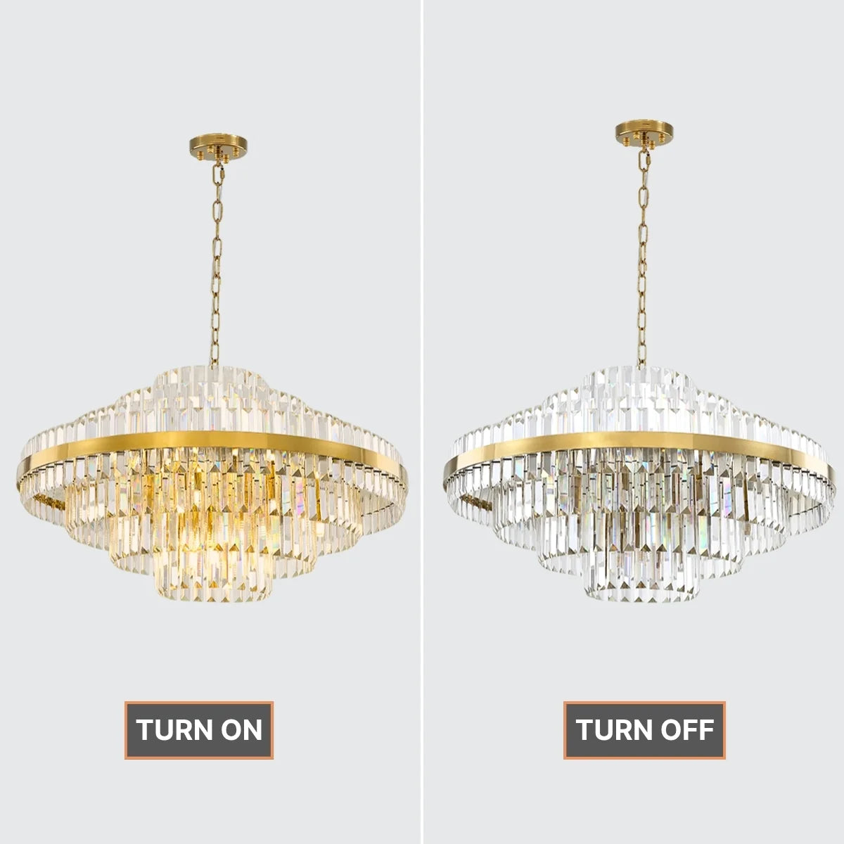 modern chandelier crystal