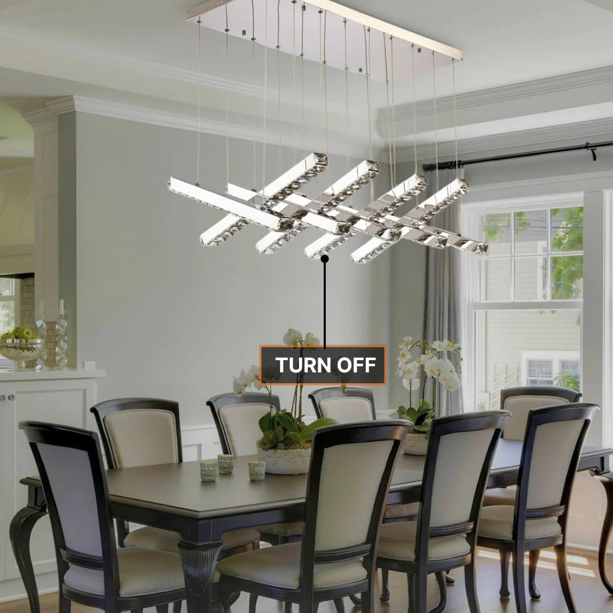 Crux Modern Crystal Pendant Light