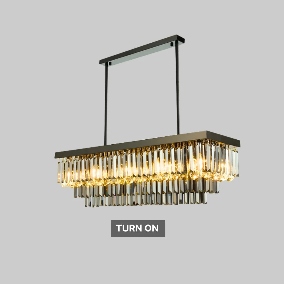 modern luxury black crystal chandelier