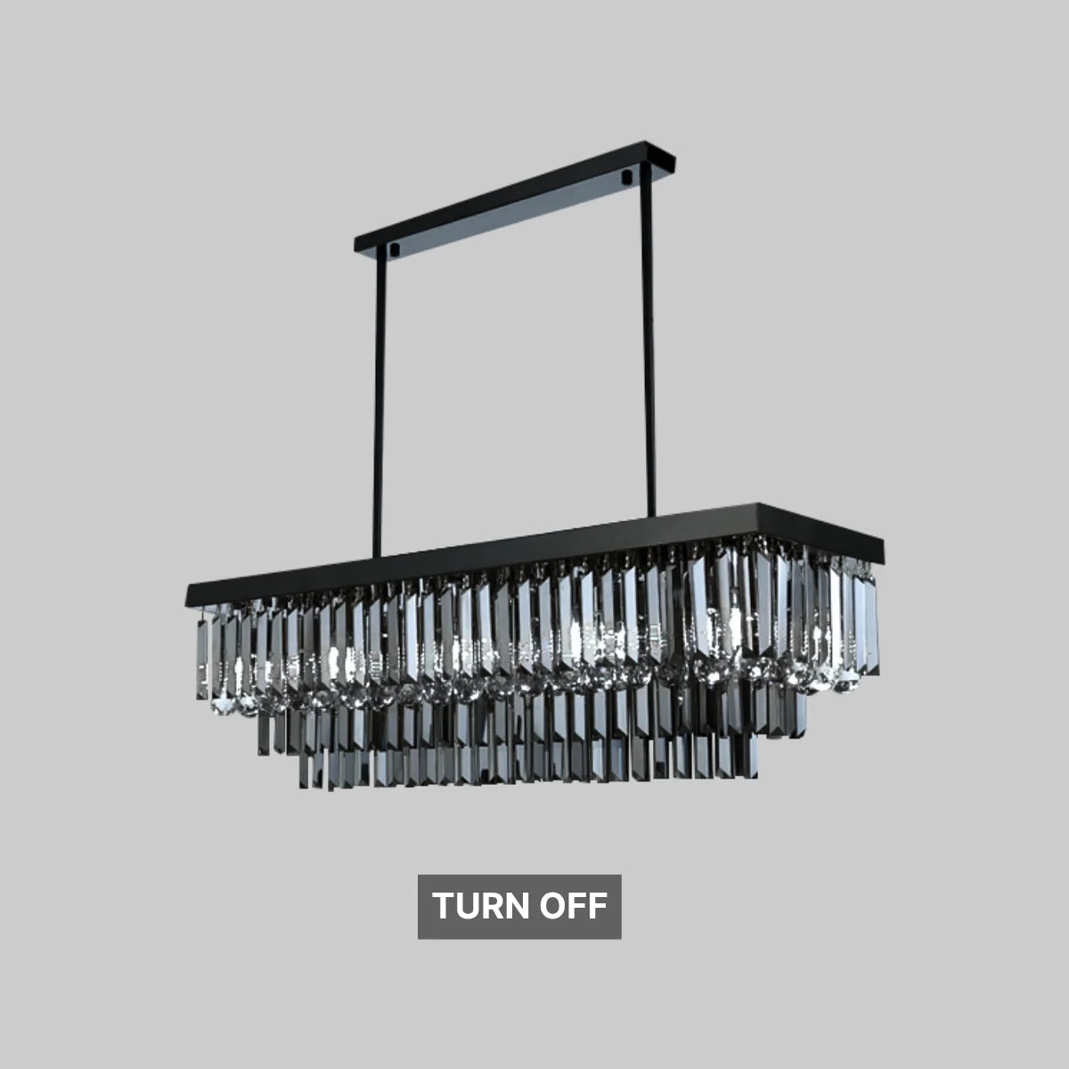 modern luxury black crystal chandelier