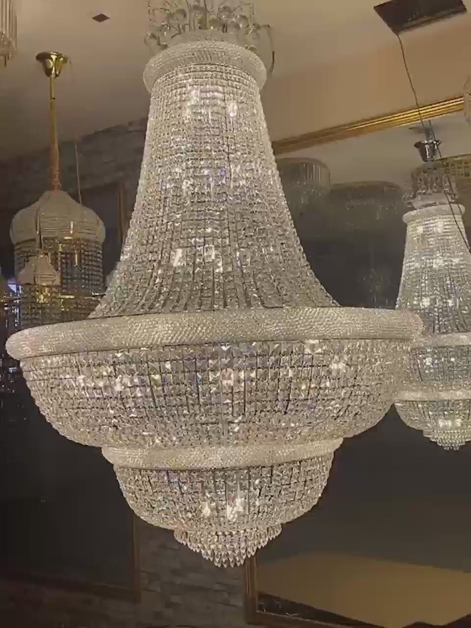 Gold Crystal Chandelier
