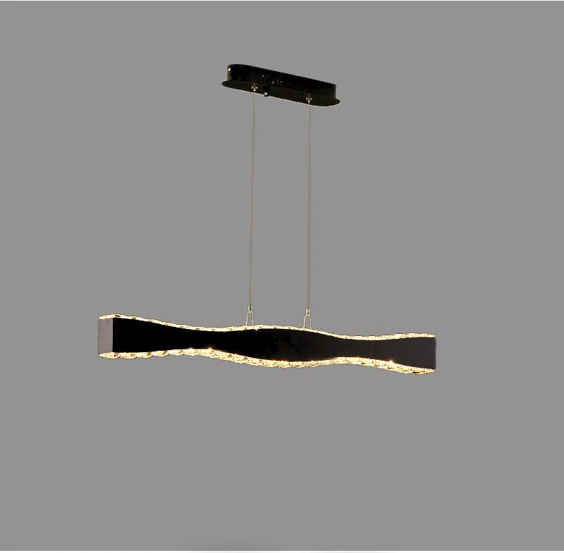 rectangular crystal chandelier dining room
