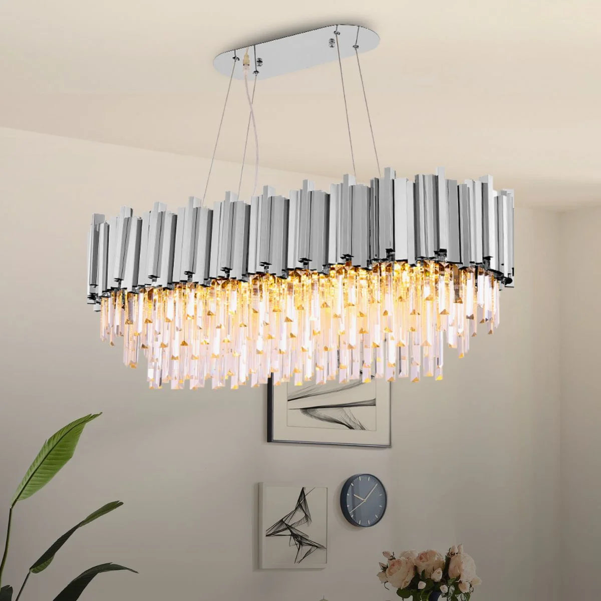 rectangular dining room chandeliers